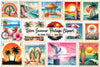 Retro Summer Postage Clipart Bundle
