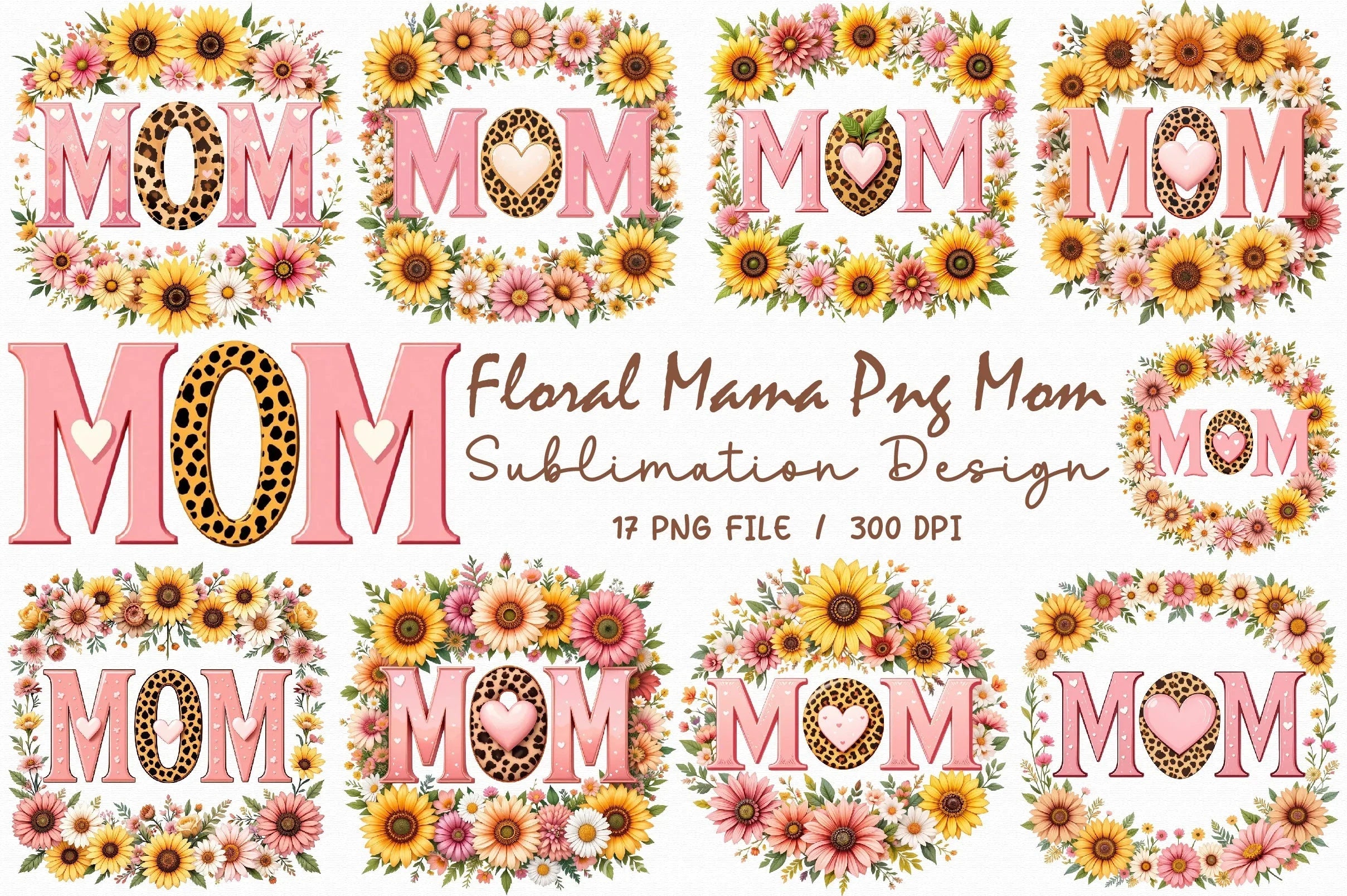 Floral Mama Clipart Bundle1 - CraftNest - Digital Crafting and Art