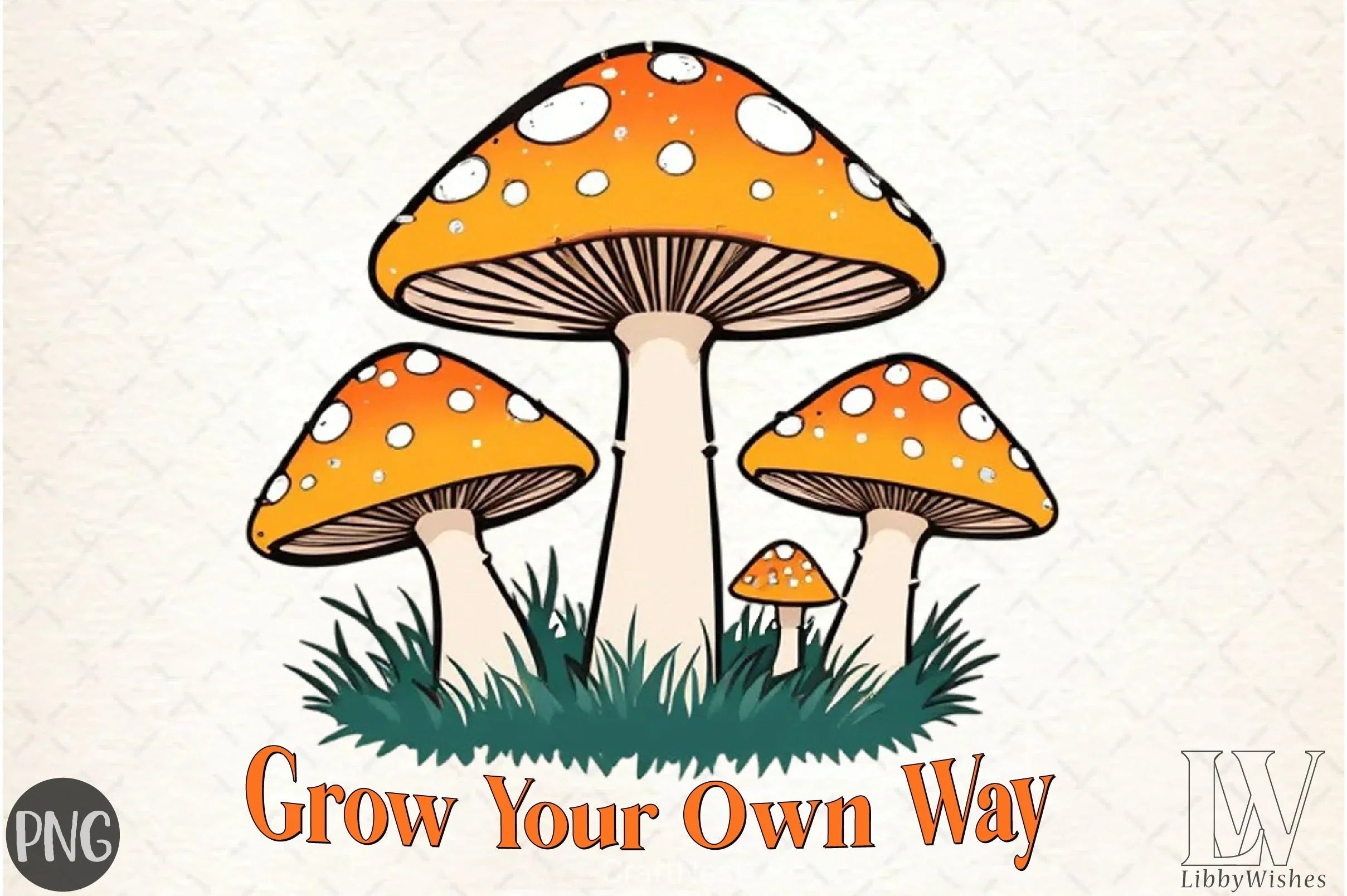 Grow Your Own Way Mushroom Clipart Bundle - CraftNest - Digital Crafting and Art