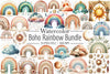 Boho Rainbow Clipart Bundle