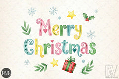 Merry Christmas Clipart Bundle 1 - CraftNest - Digital Crafting and Art