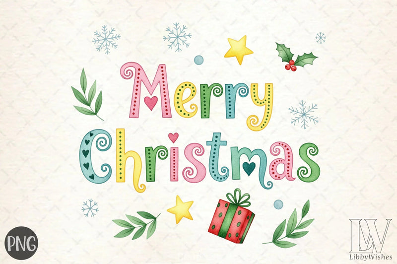 Merry Christmas Clipart Bundle 1 - CraftNest - Digital Crafting and Art