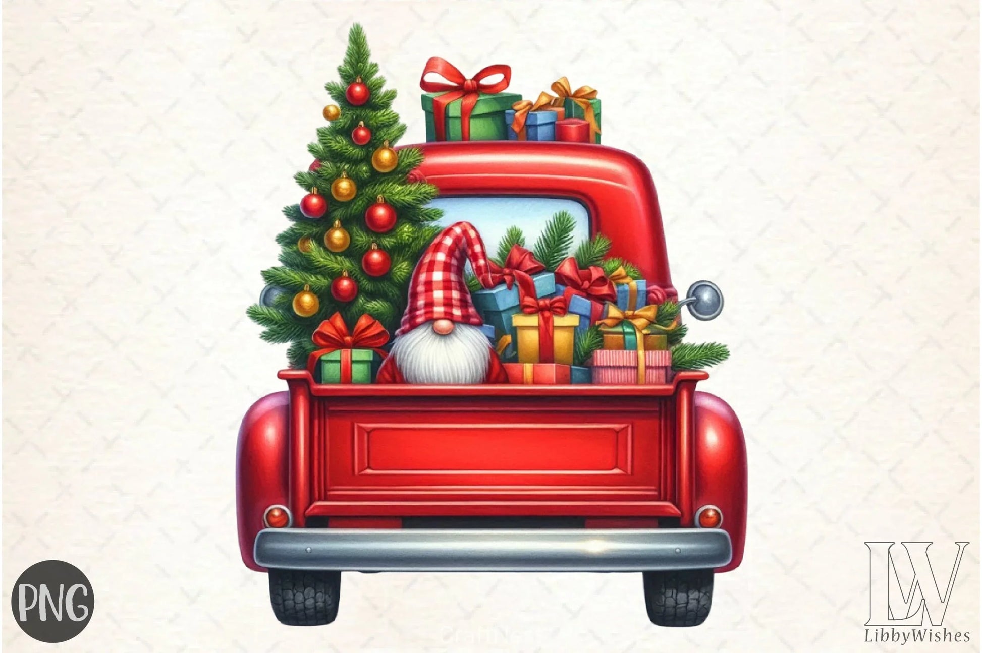 Merry Christmas Truck Clipart Bundle 3 - CraftNest - Digital Crafting and Art