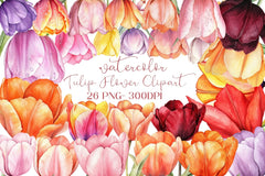 Tulip Flower Clipart Bundle 5 - CraftNest - Digital Crafting and Art