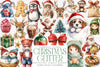 Glitter Cute Christmas Sublimation Clipart Bundle