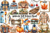 Fall Fishing Clipart Bundle