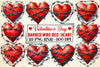 Valentine Barbed Wire Heart Clipart Bundle