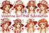 Valentine Girl Clipart Bundle
