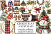 Luxury Plaid Christmas Clipart Bundle