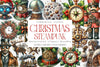 Steampunk Christmas Snowman Clipart Bundle