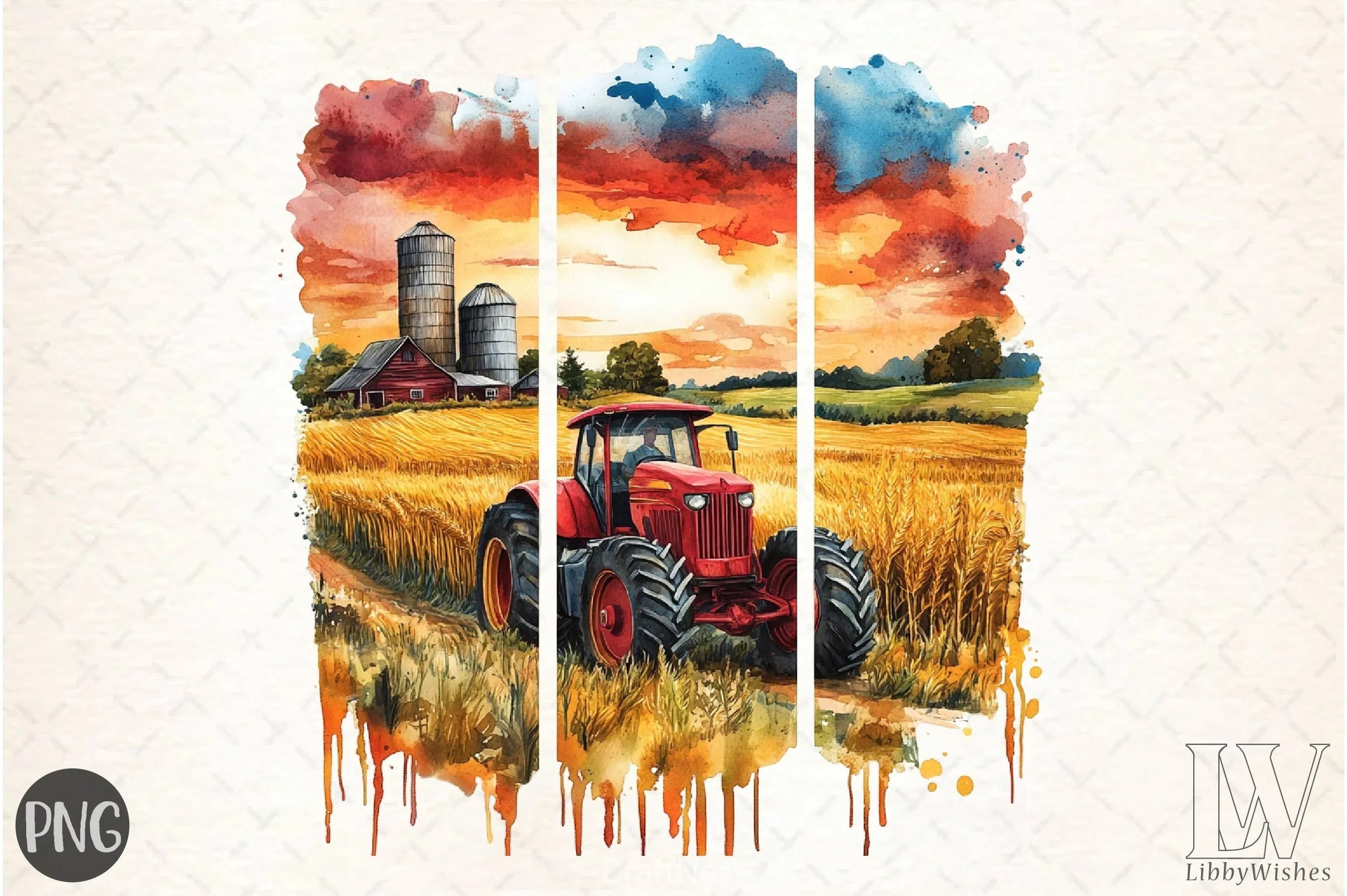 Brushstroke Summer Farm Clipart Bundle 1 - CraftNest - Digital Crafting and Art