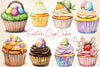 Easter Cupcake Clipart Bundle 3
