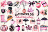 Pink And Black Autumn Clipart Bundle 3