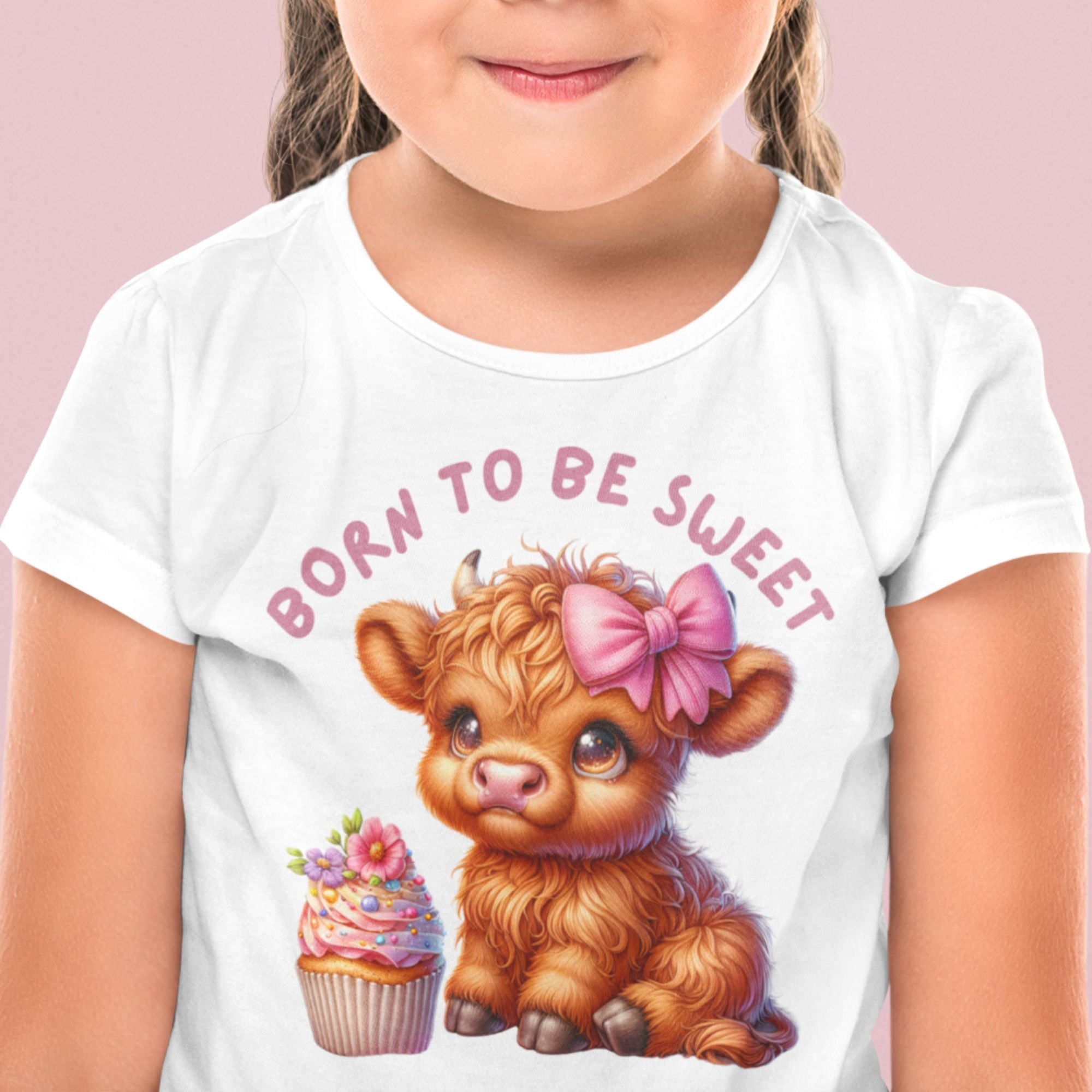 Highland Cow Cupcake Clipart Bundle