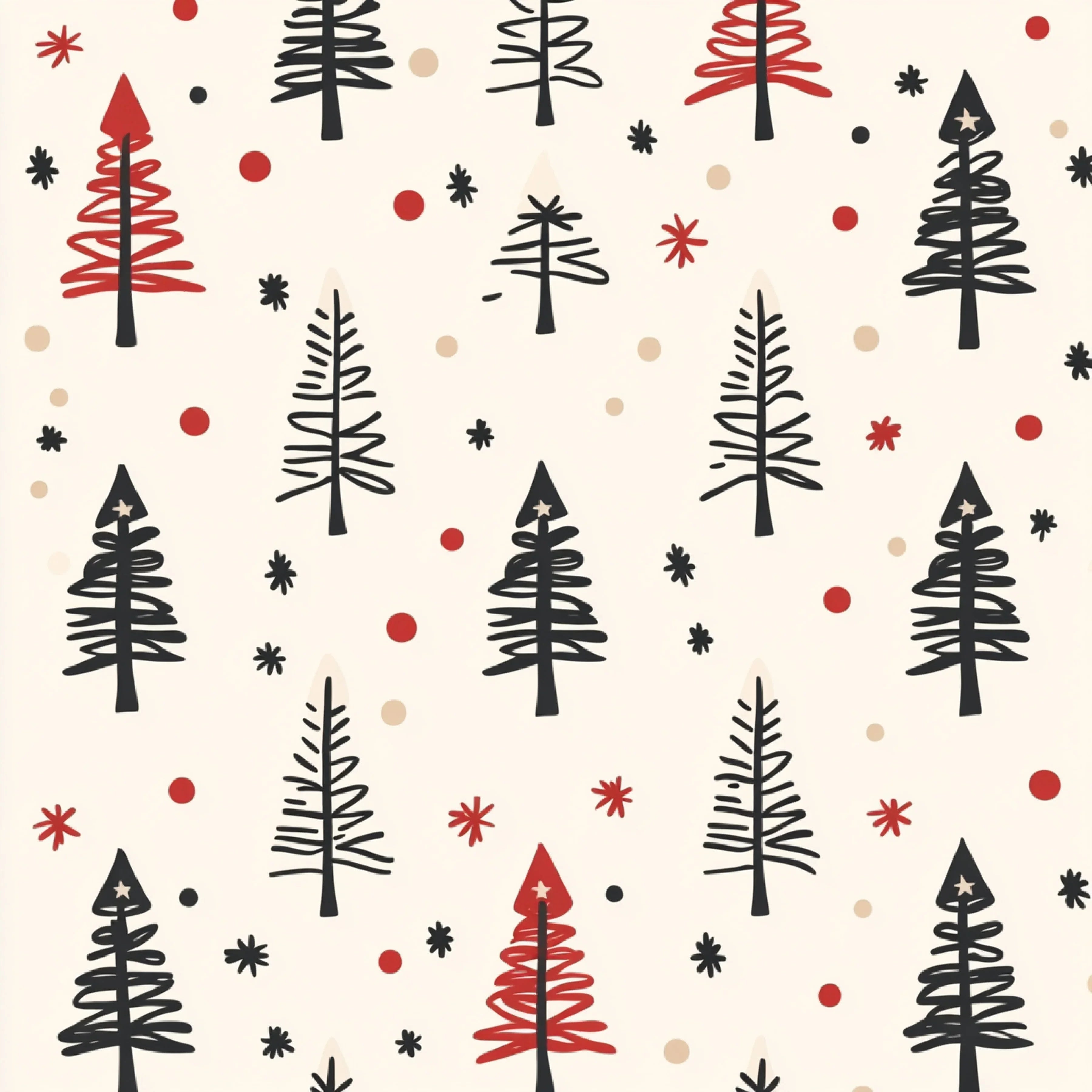 Minimalist Retro Christmas Patterns Clipart Bundle - CraftNest - Digital Crafting and Art