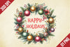 Christmas Wreath Clipart Bundle
