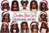 Christmas Black Girl Clipart Bundle