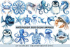Blue Ocean Animals Clipart
