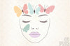 Girl's Face with Butterfly Clipart Bundle