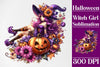 Halloween Witch Girl Clipart Bundle