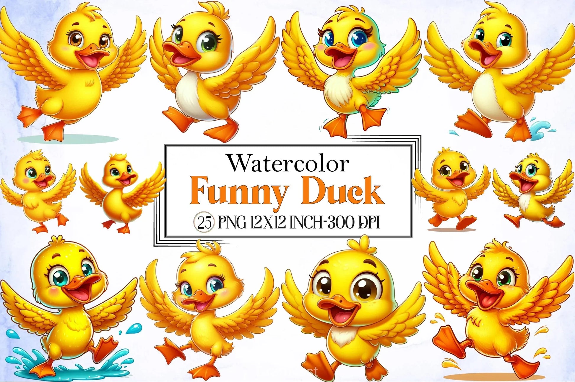 Funny Duck Clipart Bundle 3 - CraftNest - Digital Crafting and Art