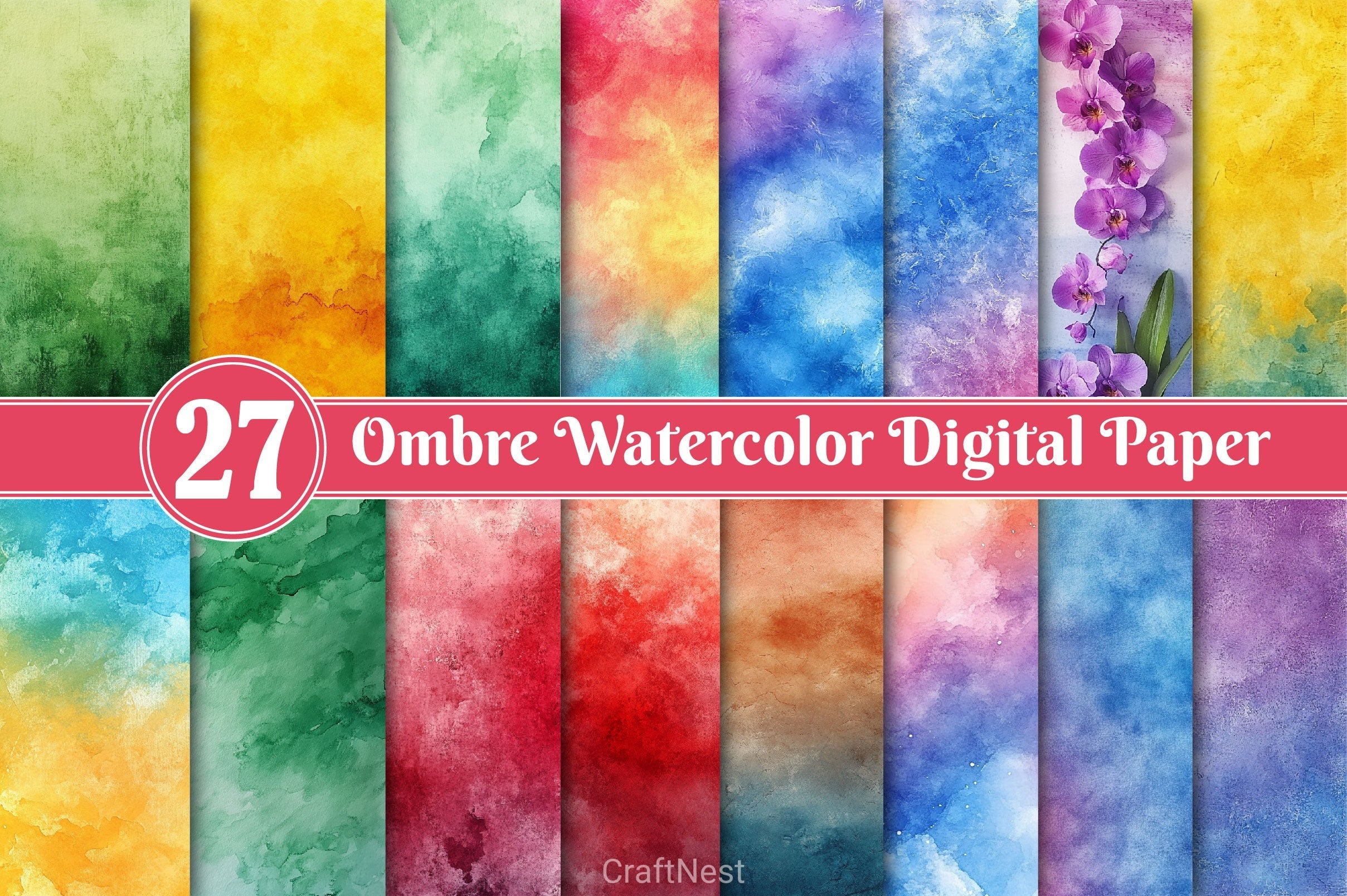 Ombre Digital Paper