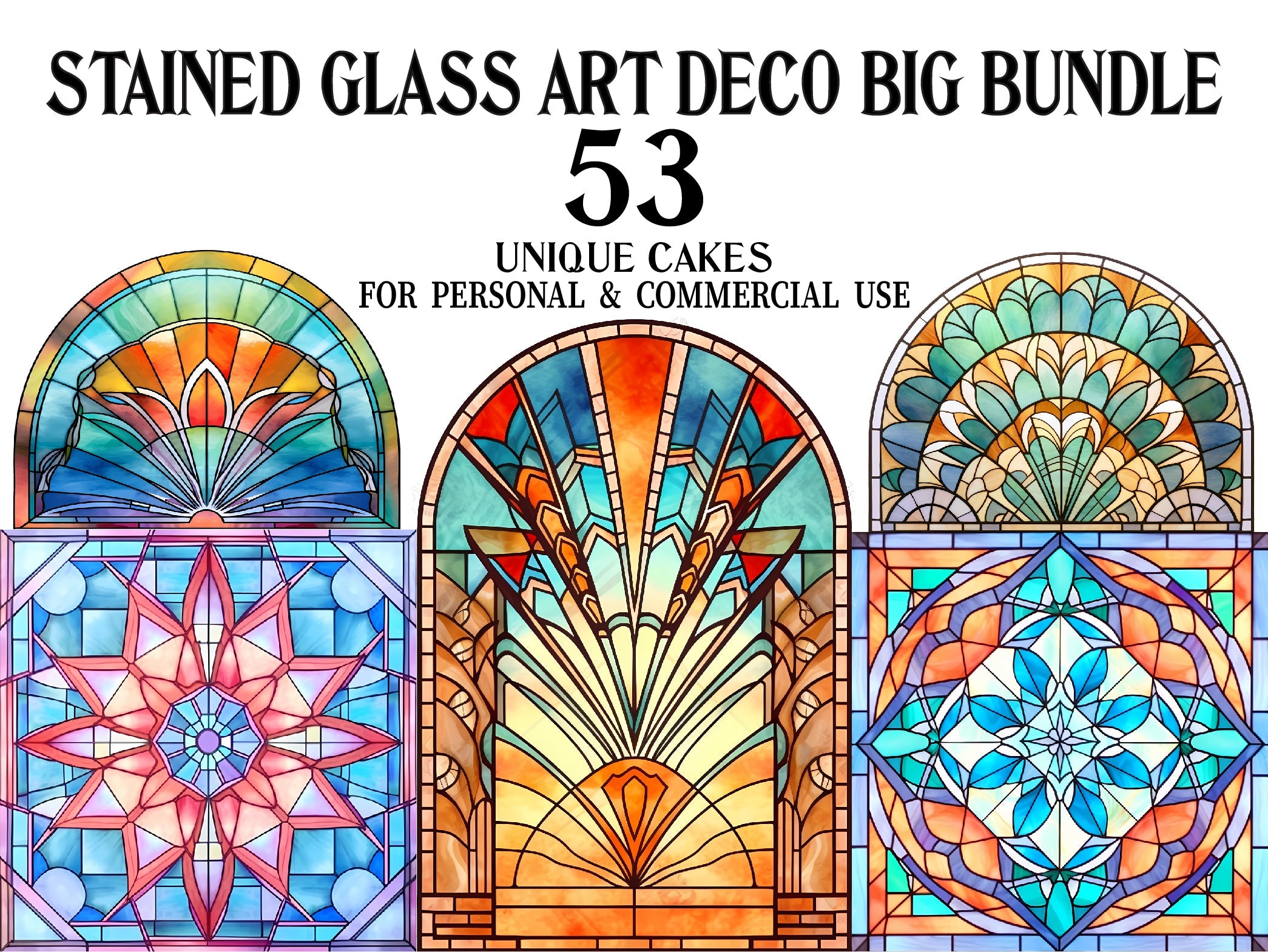 Stained Glass Art Deco
