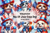 4Th Of July Dog Clipart Bundle 1