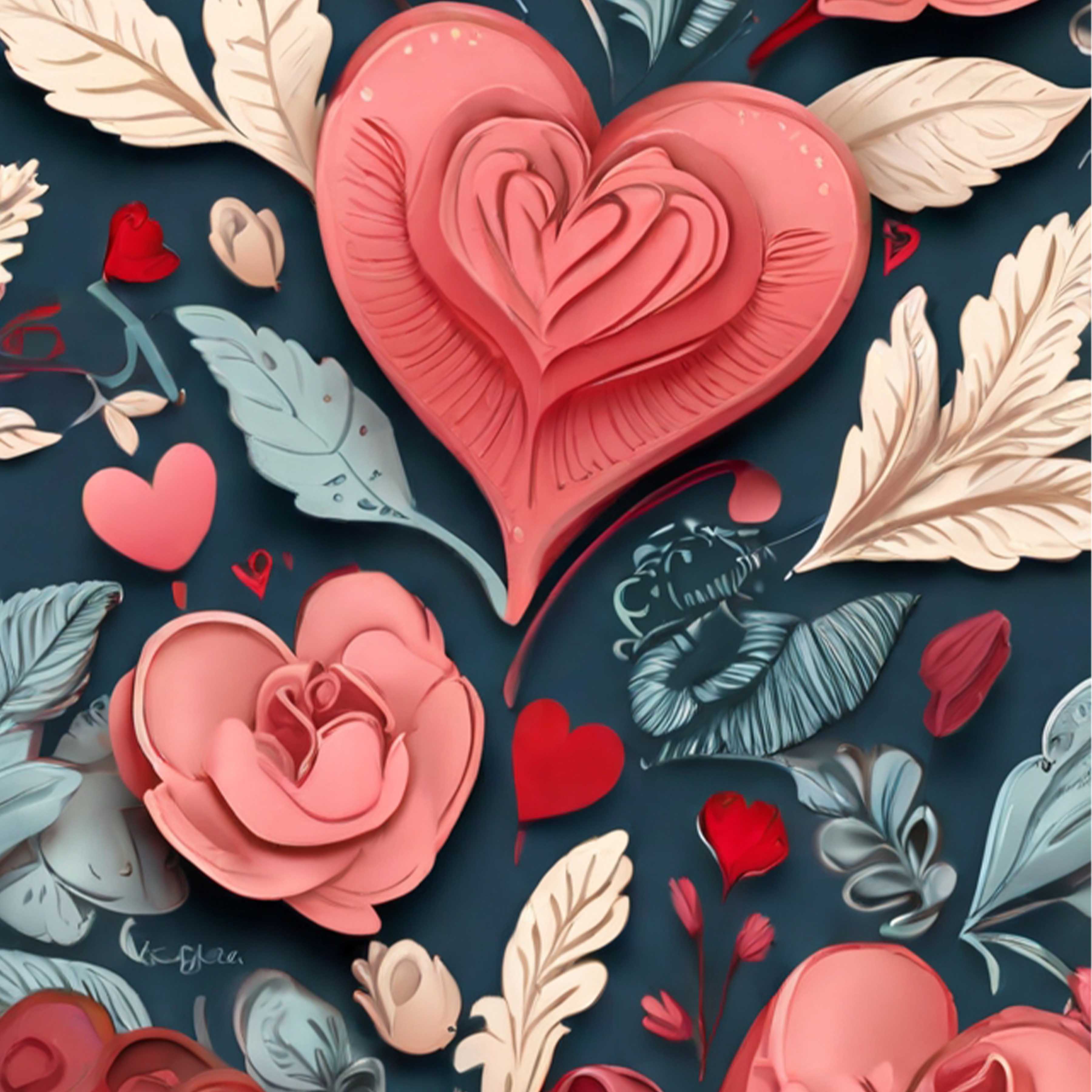 Valentine's Day Seamless Digital Paper 2