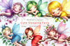 Sleeping Fairy Clipart Bundle
