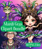 Mardi Gras Clipart Bundle
