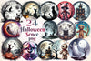 Scary Halloween Scene Clipart Bundle
