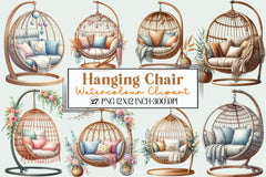 Hanging Chair Clipart Bundle - CraftNest - Digital Crafting and Art