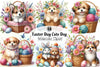 Easter Dog Clipart Bundle