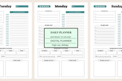 Daily Planner KDP Planner - CraftNest - Digital Crafting and Art