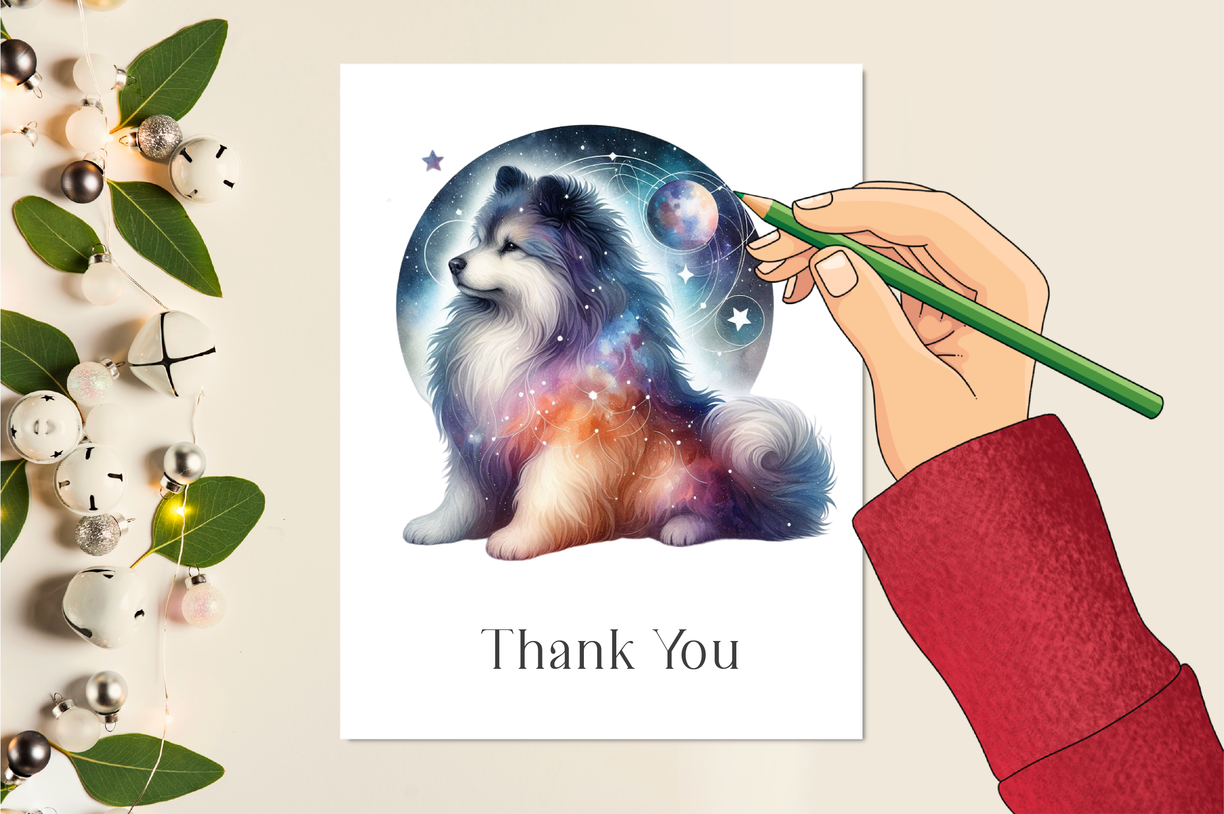 Celestial Dog Clipart Bundle