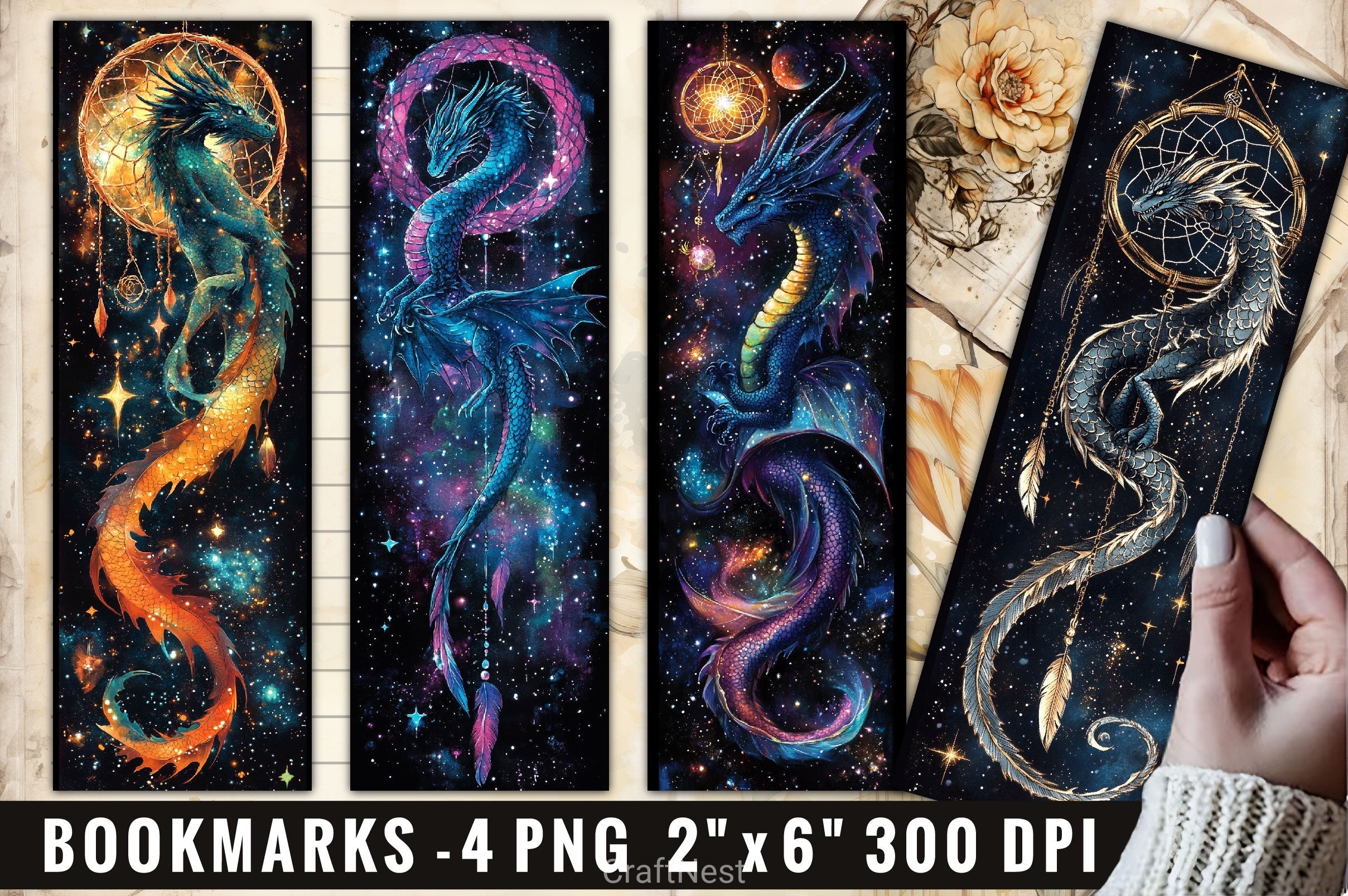 Dragons Mystic Dragon Clipart Bundle