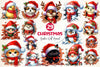 Christmas Animal Broken Wall Clipart Bundle