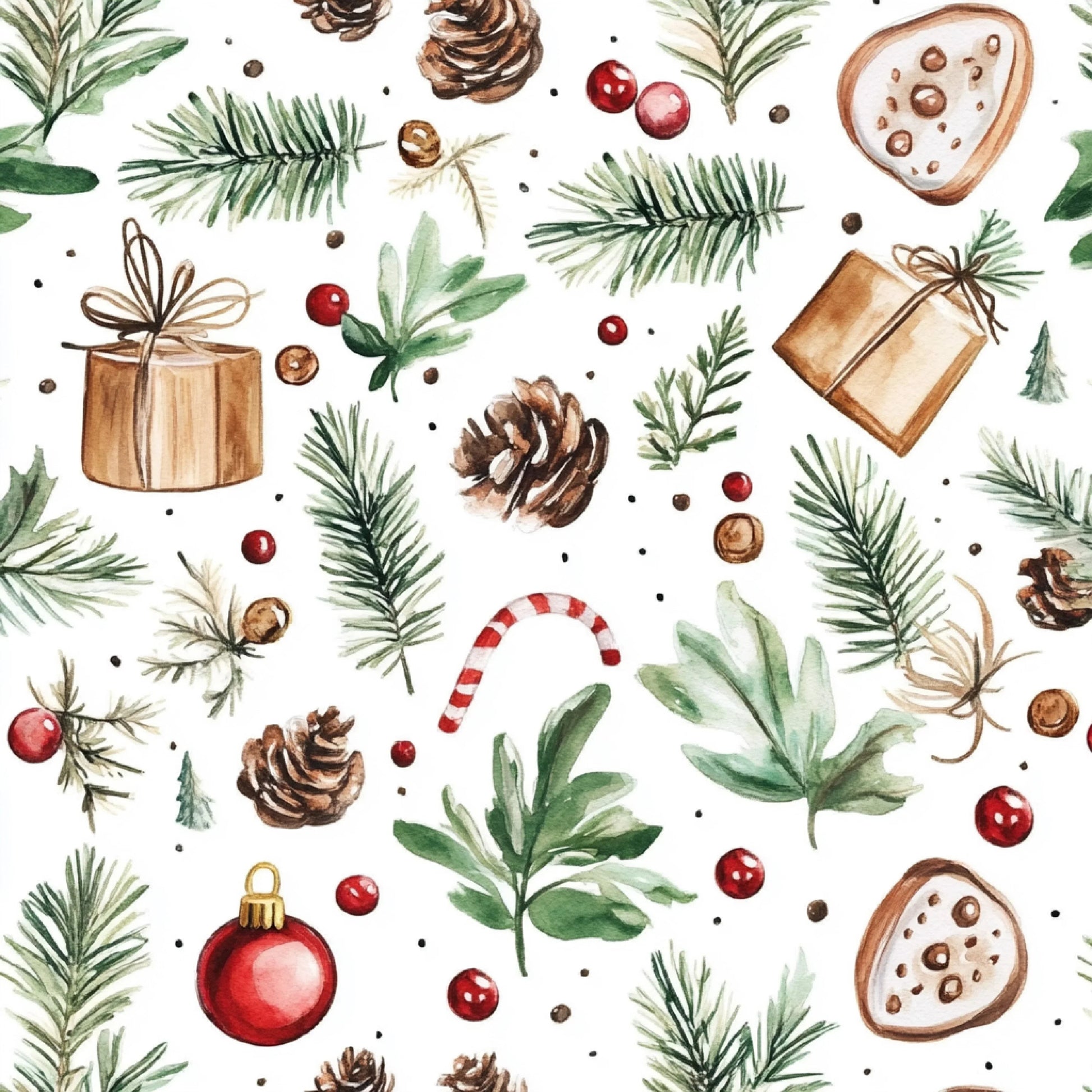 Rustic Christmas Patterns Clipart Bundle - CraftNest - Digital Crafting and Art