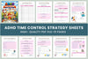 ADHD Time Control Strategy Sheets Planner