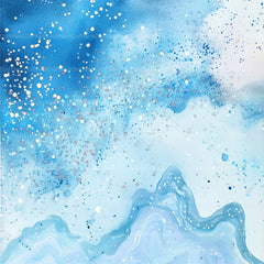 Blue Holographic Glitter Digital Paper - CraftNest - Digital Crafting and Art