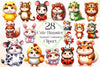 Cute Hamster In Animal Costumes Clipart Bundle