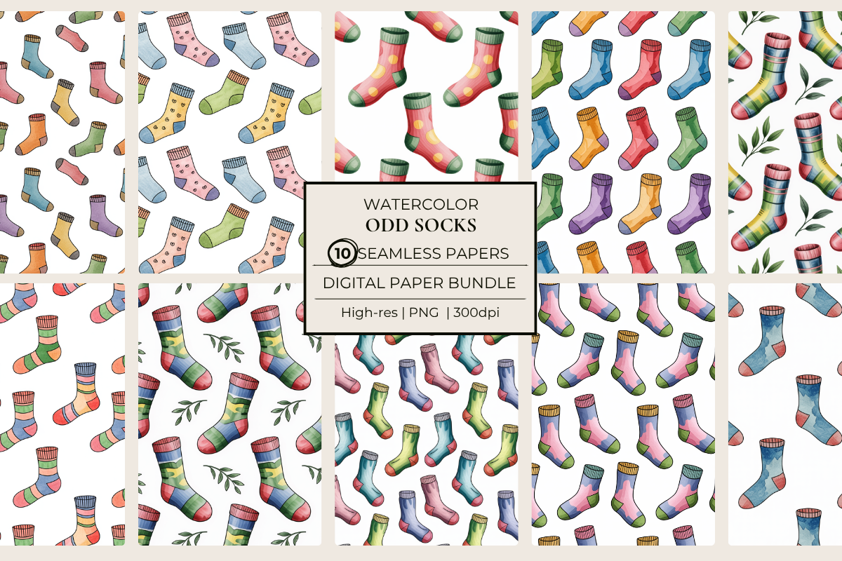 Odd Socks Seamless Papers