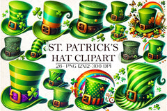 St Patrick's Hat Clipart Bundle - CraftNest - Digital Crafting and Art