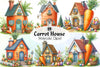 Carrot House Clipart Bundle