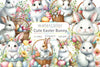 Easter Bunny Clipart Bundle