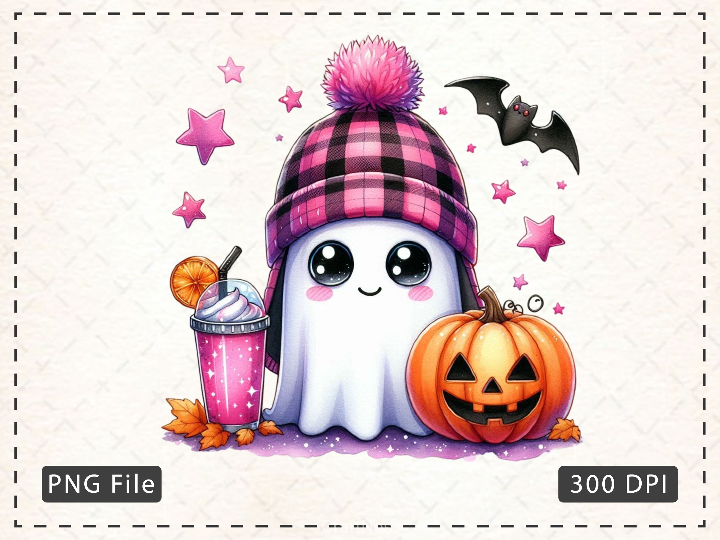 Cute Ghost Cute Halloween Clipart Bundle 18