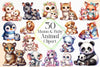 Mama And Baby Animal Clipart Bundle 2