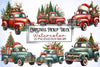 Christmas Truck Clipart Bundle