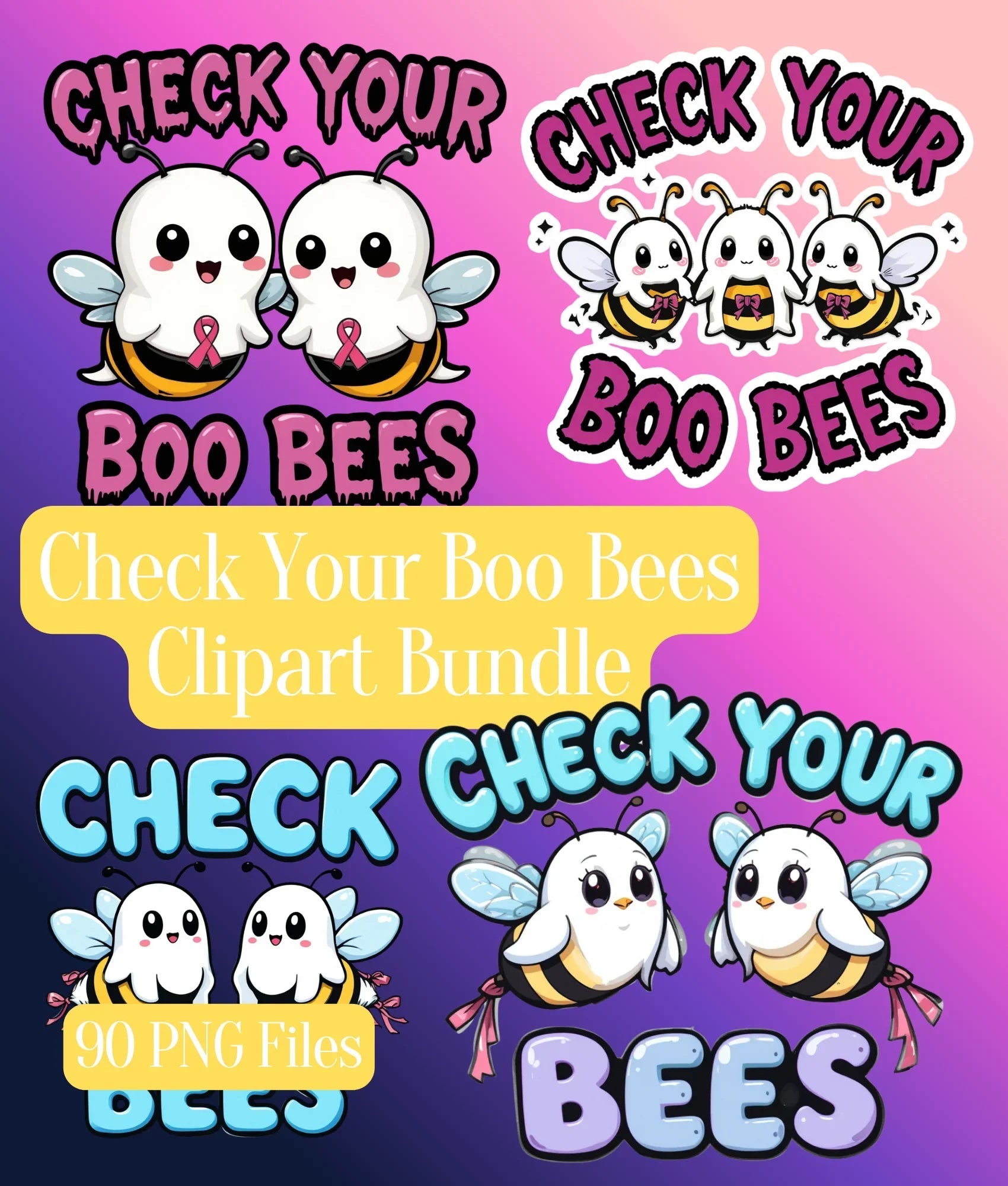 Check Your BooBees Clipart Bundle - CraftNest - Digital Crafting and Art